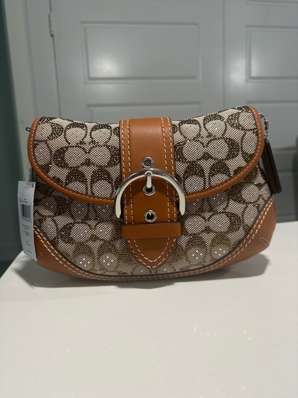 Coach Crystal Signature Jacquard Soho full size - Picture 2 of 10